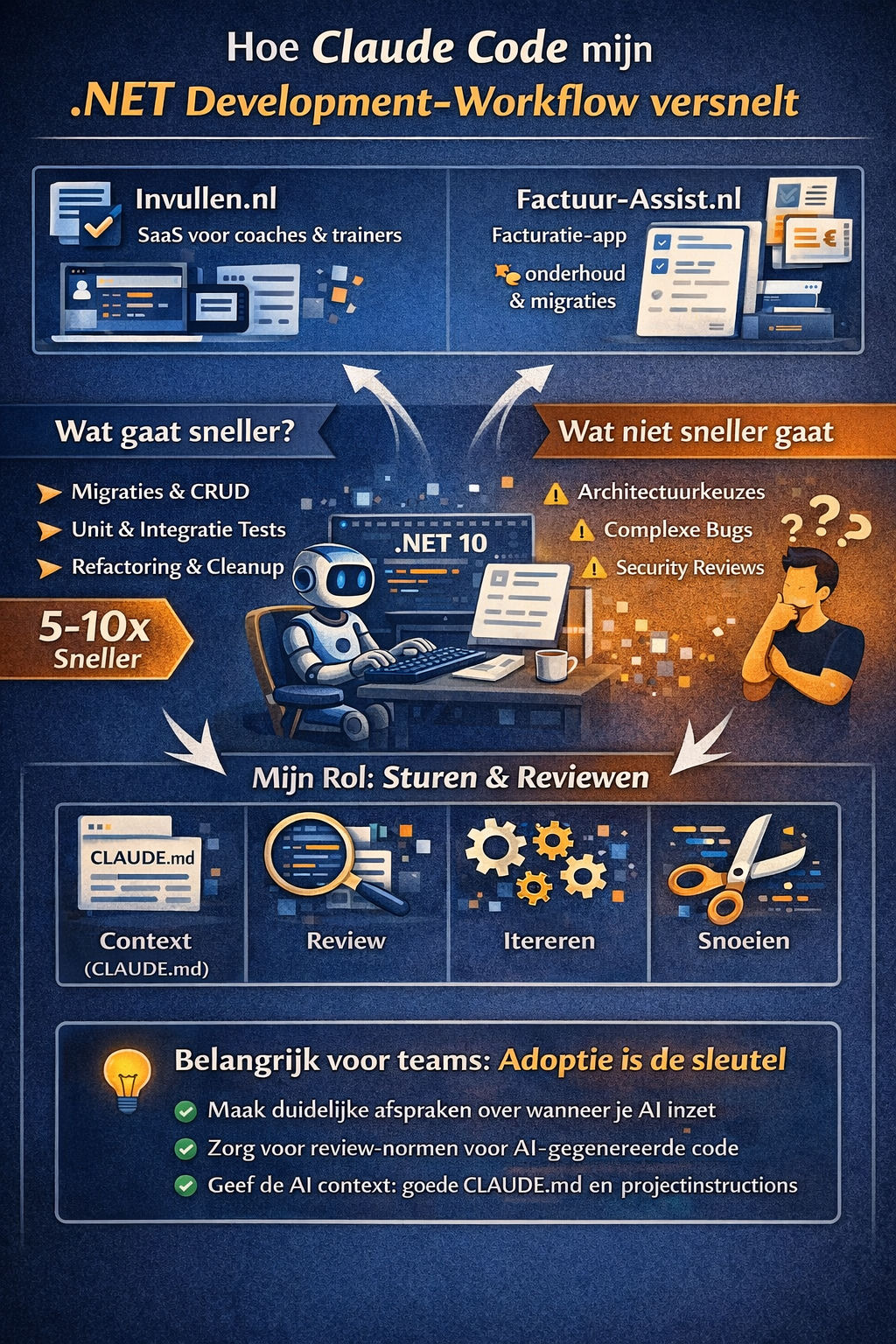 Claude Code workflow infographic